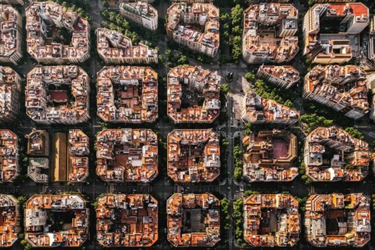Vista del trazado urbano de Barcelona